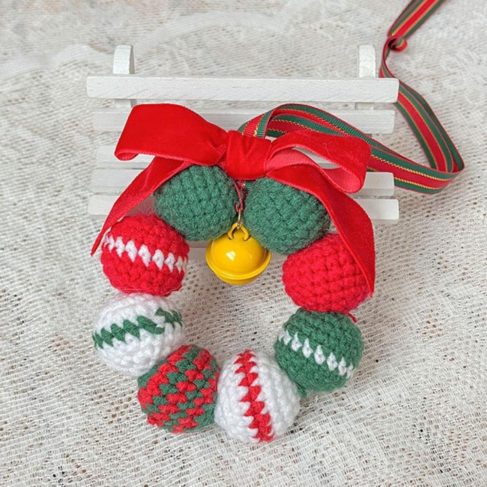 Handmade Christmas Tree Ornament DIY Xmas Ornament Mini Wreath Pendant  Christmas Decoration