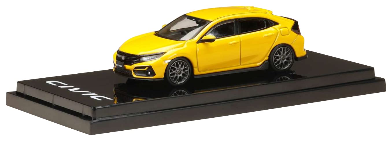 

HJ64 Scale Honda Civic Hatchback 2020 Custom Version Yellow Finished Product 1/64 (FK7) (Custom Color)