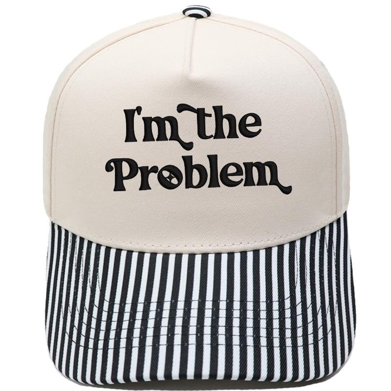 I'm the Problem Fun Embroidery Color Matching Truck Driver Hat Men's and Women's Casual Shade Baseball Cap