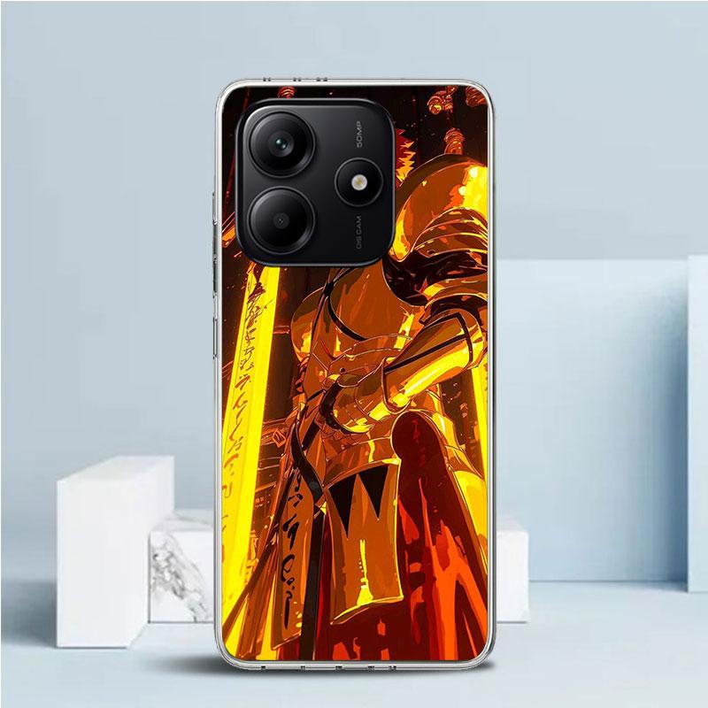 Fate Zero Stay Night Gilgamesh Phone Case For Xiaomi Redmi Note 15 14 14S 13 12S 12 Pro Plus 11S 11 11T 11E 10S 10 + Soft TPU Ba