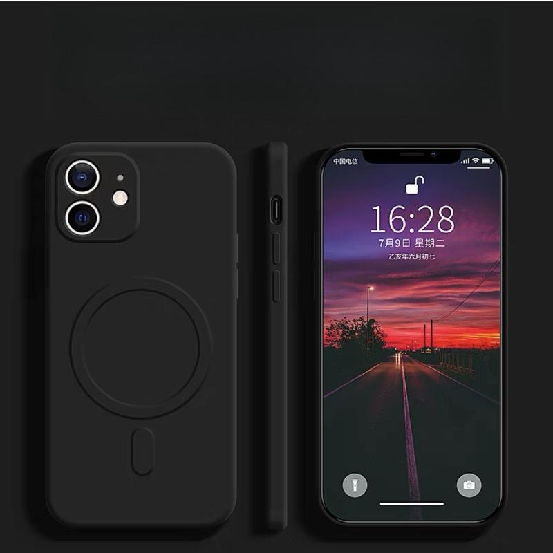 Magsafe Magnetic 14pro Wireless Charging IPhone16 Protective Case Liquid Silicone. Applicable To IPhone 15 Phone Case