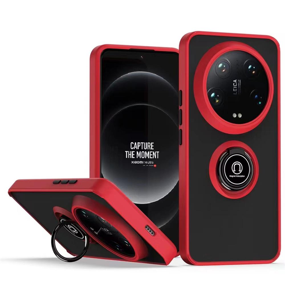 Magnetisk Ringholder Telefondeksel For Xiaomi 13T 14 Ultra 13 12T 12 12S 11T 11 10T 10 Pro Lite Støtsikre Matte Deksel Funda