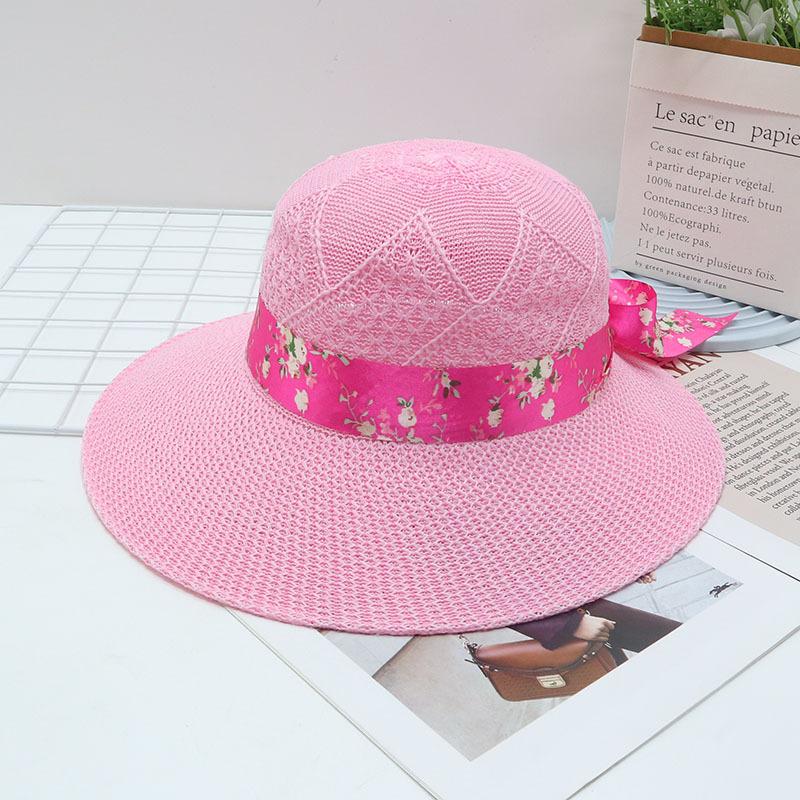 Straw Straw Hat Women's Big Eaves Beach Hat Summer Shading Sun Hat Outdoor Travel Seaside Spring and Autumn Versatile