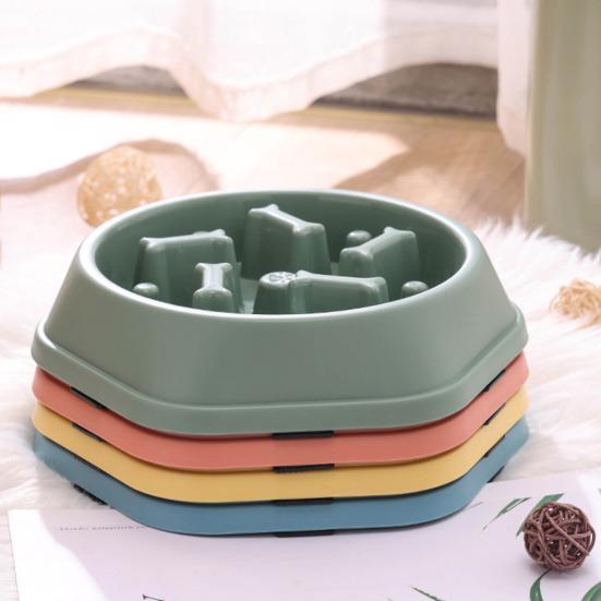 Slow Feeder Dog Bowl Anti-Choking Puzzle Dog Food Bowl Anti-Slip Slow Feeding Dish for Dogs And Cats