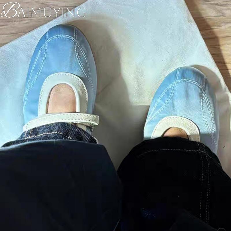 Fashion Women Flats Ballet Marie Janes Shoes Casual Sneakers Sandals Summer 2025 Trend Shallow Dress Loafers Soft Sole Zapatos Mujer