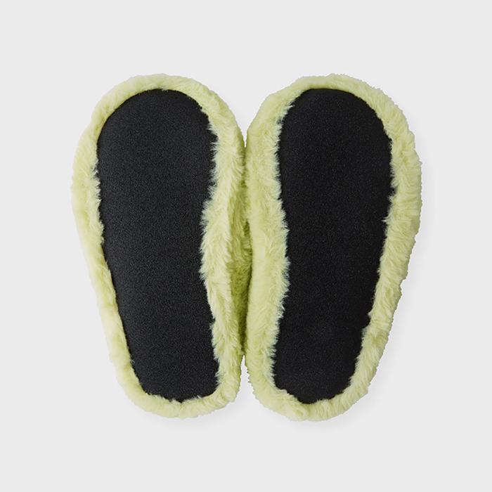 Bunini Plush Room Shoes (Green)