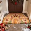 Christmas Little House, Cute Carpet Christmas Decoration, Suitable For Front Door And Yard