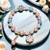 Daisy Popcorn Beaded Bracelet: Elegant Women's Hand Jewelry