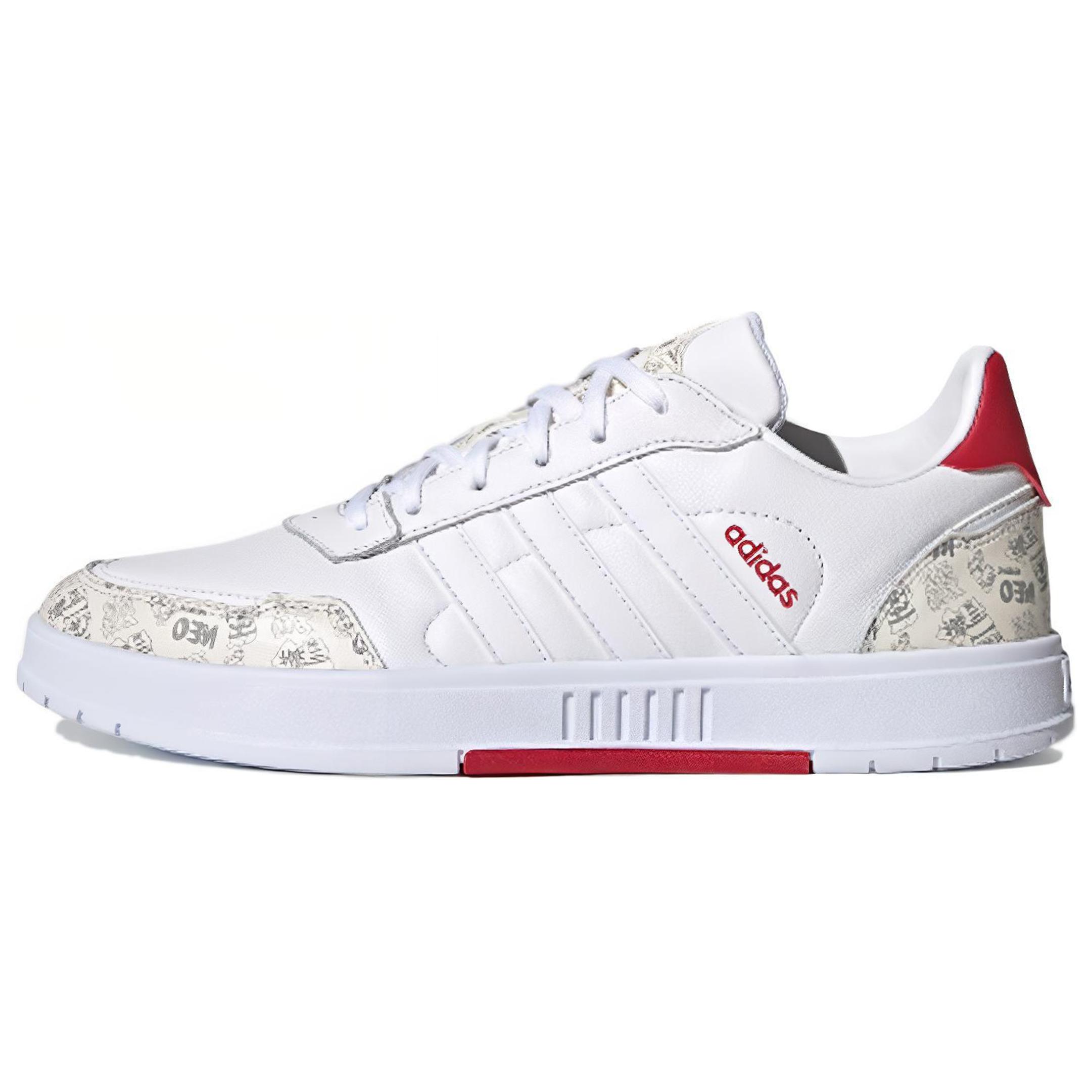 Adidas Neo Courtmaster  White Gray Red  G55077 36