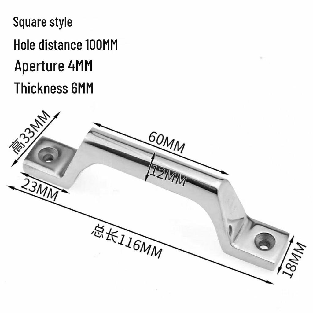 304 Stainless Steel Heavy Duty Pull Handle for Industrial Doors and Windows