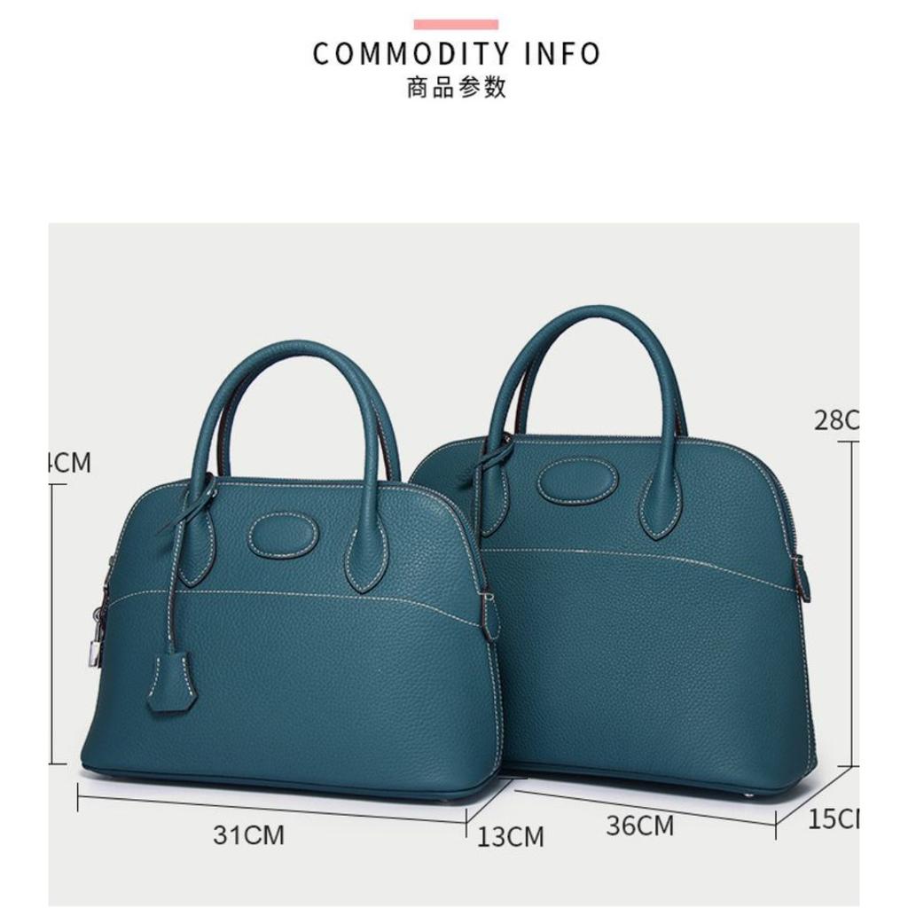 Bag Women's First Layer Cowhide Leather Women's Shell Bag Shoulder Bag Messenger Bag One Piece Delivery Fashionable and Versatile New Models