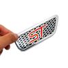 lczbn5 New 1pair 3D Aluminum Emblem ST Sport Fender Side Sticker Badge Accessories for Ford focus 2 fiesta ranger fusion mondeo mk2 mk4