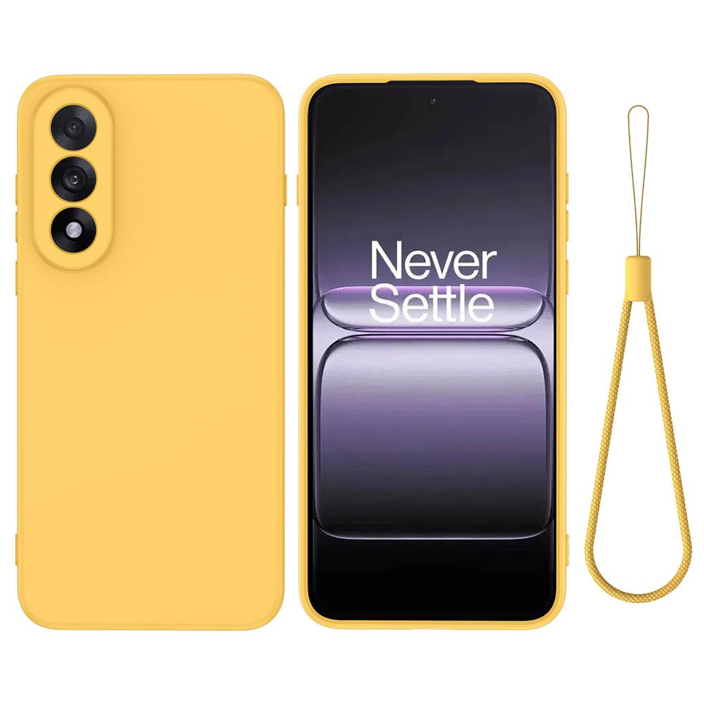 For OnePlus Nord 5 5G Liquid Silicone Case Phone Back Cover with Hand Strap