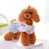 Cartoon Dog Round Neck Dress With Bow-knot Pet Pleated Skirt Dog Dress Pet Supplies