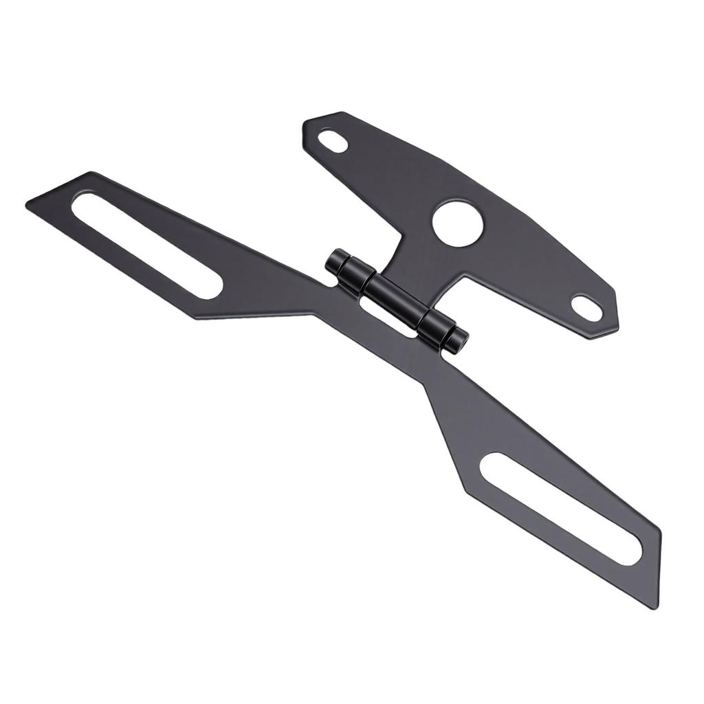 Adjustable Motorcycle License Plate Bracket Universal Folding License Plate Tail Light Mount Holder for ATV Motorbike