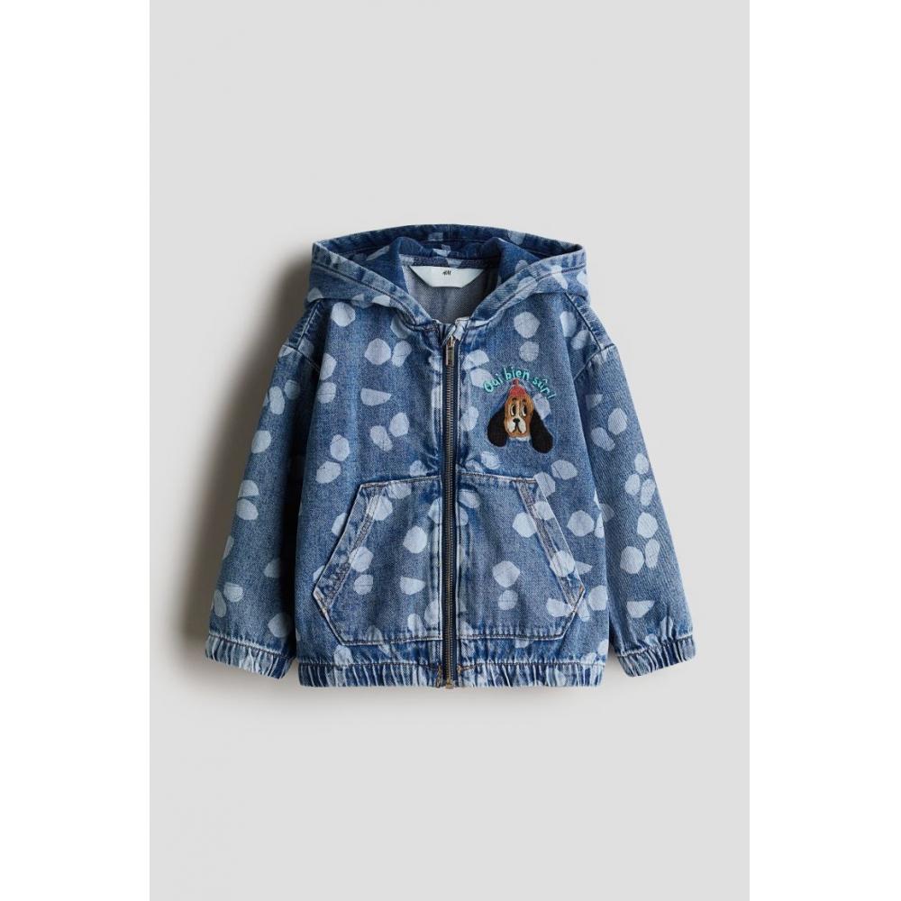 

Джинсовая куртка с капюшоном HM, цвет деним синий Oui bien sr