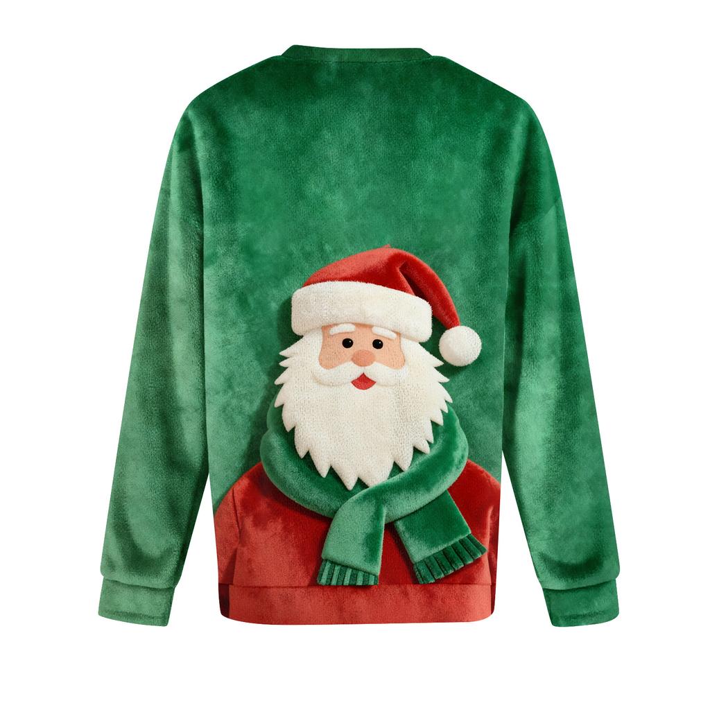 Women's Fleece Hoodie Long-Sleeve Round Neck Casual Comfortable Loose-Fit Lightweight Women's Hoodie