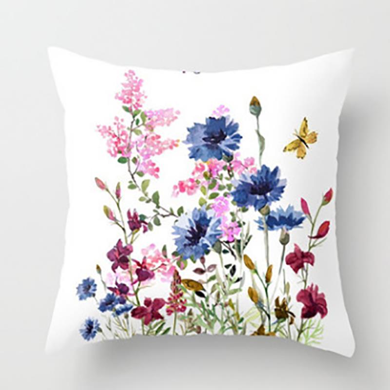 

1 шт., украшение для дома в европейском стиле, креативная наволочка с цветочным узором на крышке для дивана, автомобиля 47