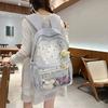 Japanese new high-value, fresh, sweet and cute polka dot backpack, lightweight spring outing backpack for junior high school students