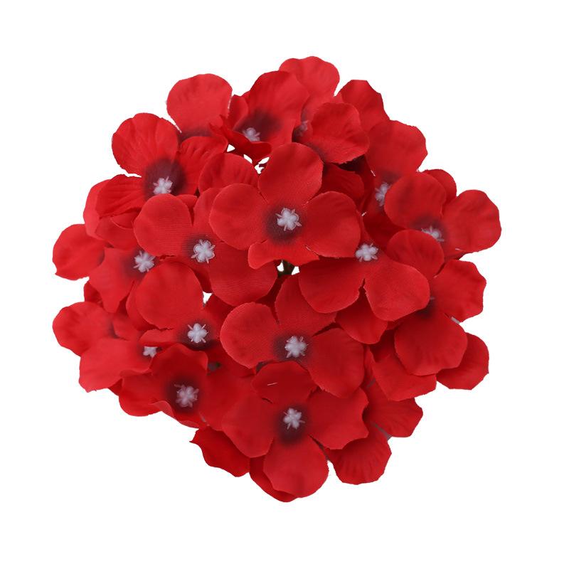 10 PCS Faux Silk Hydrangeas Flowers Heads with Stems Hydrangea Artificial Flowers Real Touch for Home Wedding Party Table Decor