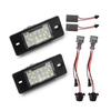 Pair of 18-LED Black License Plate Lights for Volkswagen Touareg (2003-2010)