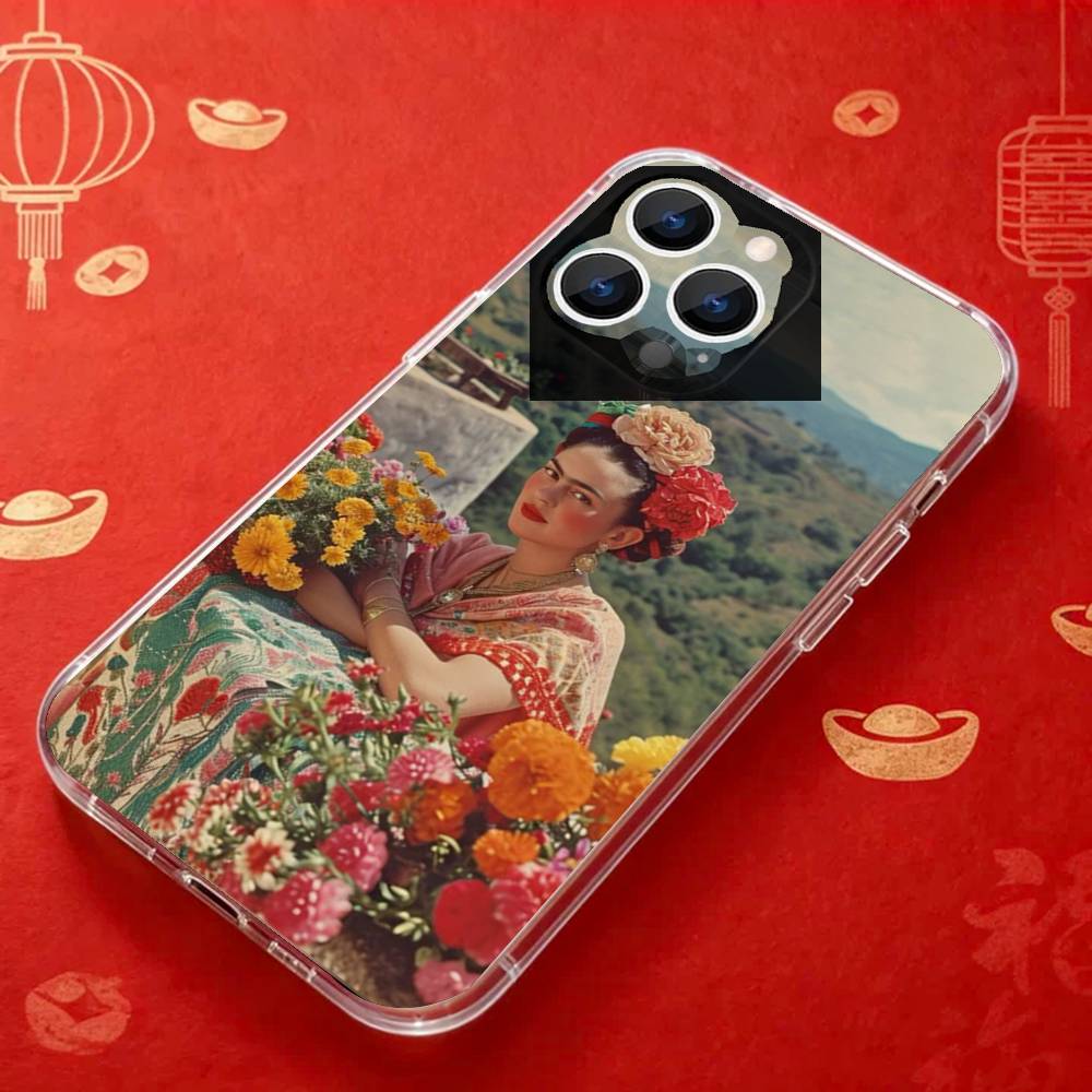 Θήκη Τηλεφώνου Art F-Fridas K-Kahlo COOL Για iPhone 17,16,15,14,13,12,11 Pro,Max,Plus,X,XS,XR,SE4,E Mini Διαφανές Μαλακό Κάλυμμα