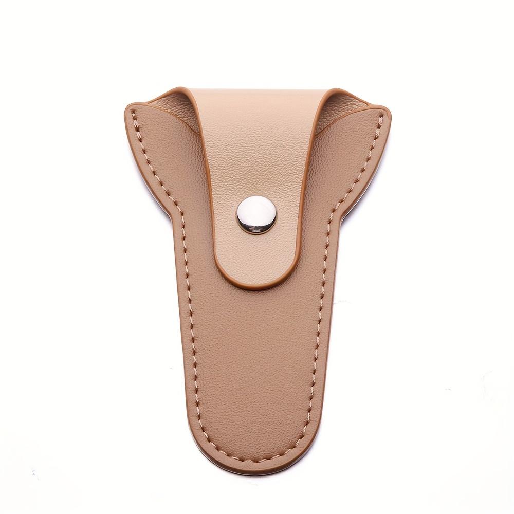 

Protective Nail Tool Case Metal Snap Closure Compact Storage for Manicure Scissors Cuticle Nippers Crochet Accessories розовый