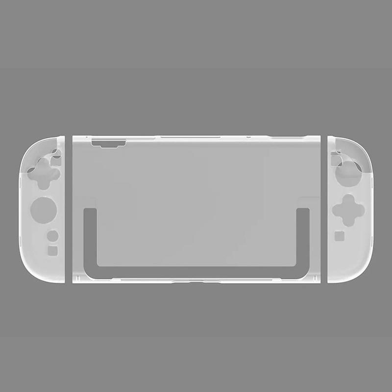 Прозрачный жесткий чехол для Switch 2 раздельного типа, кристально чистый защитный чехол от царапин, противоударный защитный чехол для аксессуаров Switch 2