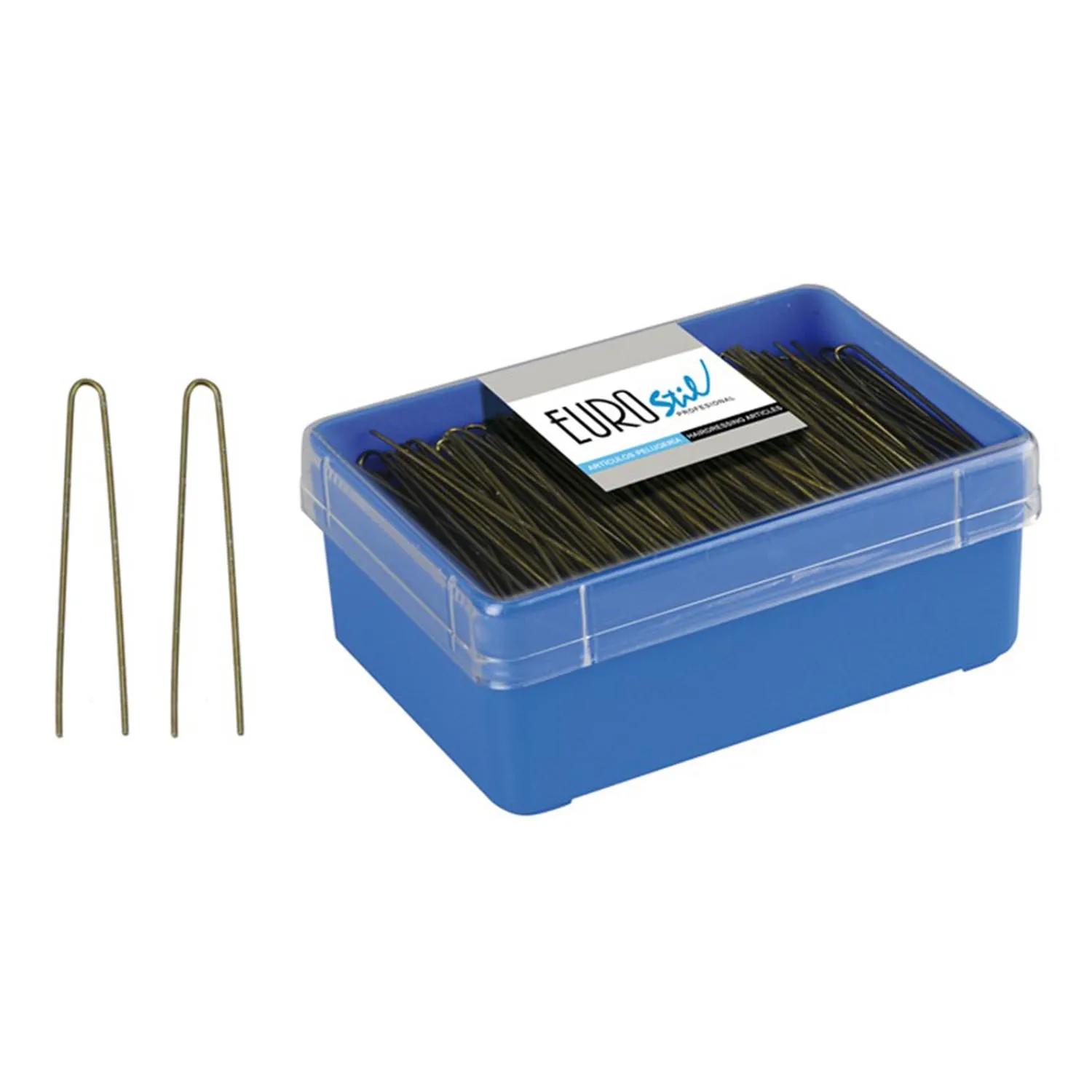 Евростиль Мо??o Лиза Черные Заколки Коробка 1шт