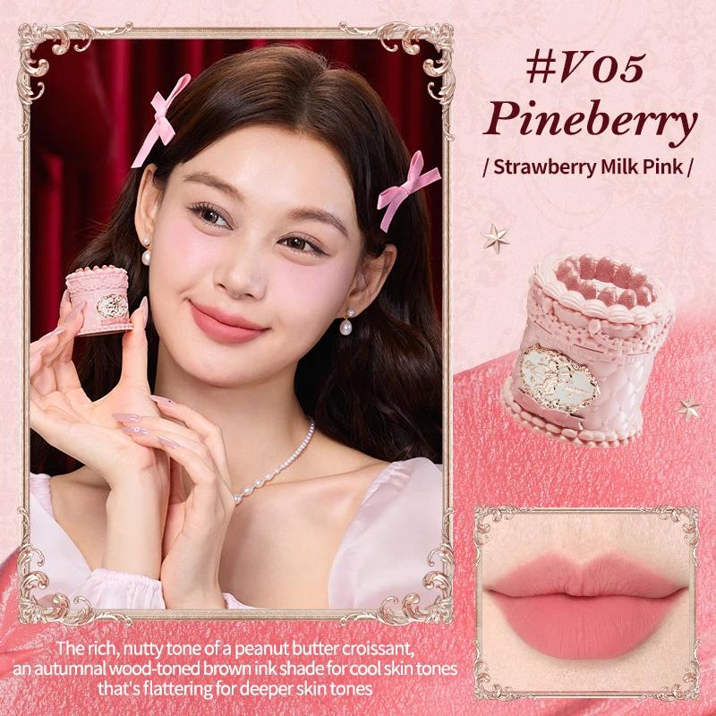 Flower Knows Клубничная Коллекция Cupid Кремовая Помада для Губ 5 мл Бархатный Тинт для Губ - Высокопигментированный Цвет Стойкая Матовая Помада