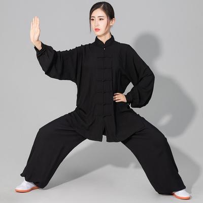 Chinese Tai Chi Uniform Cotton Wushu Kung Fu Clothing Martial Arts Wing Chun Suit Taichi Performance Tang Suit Taiji