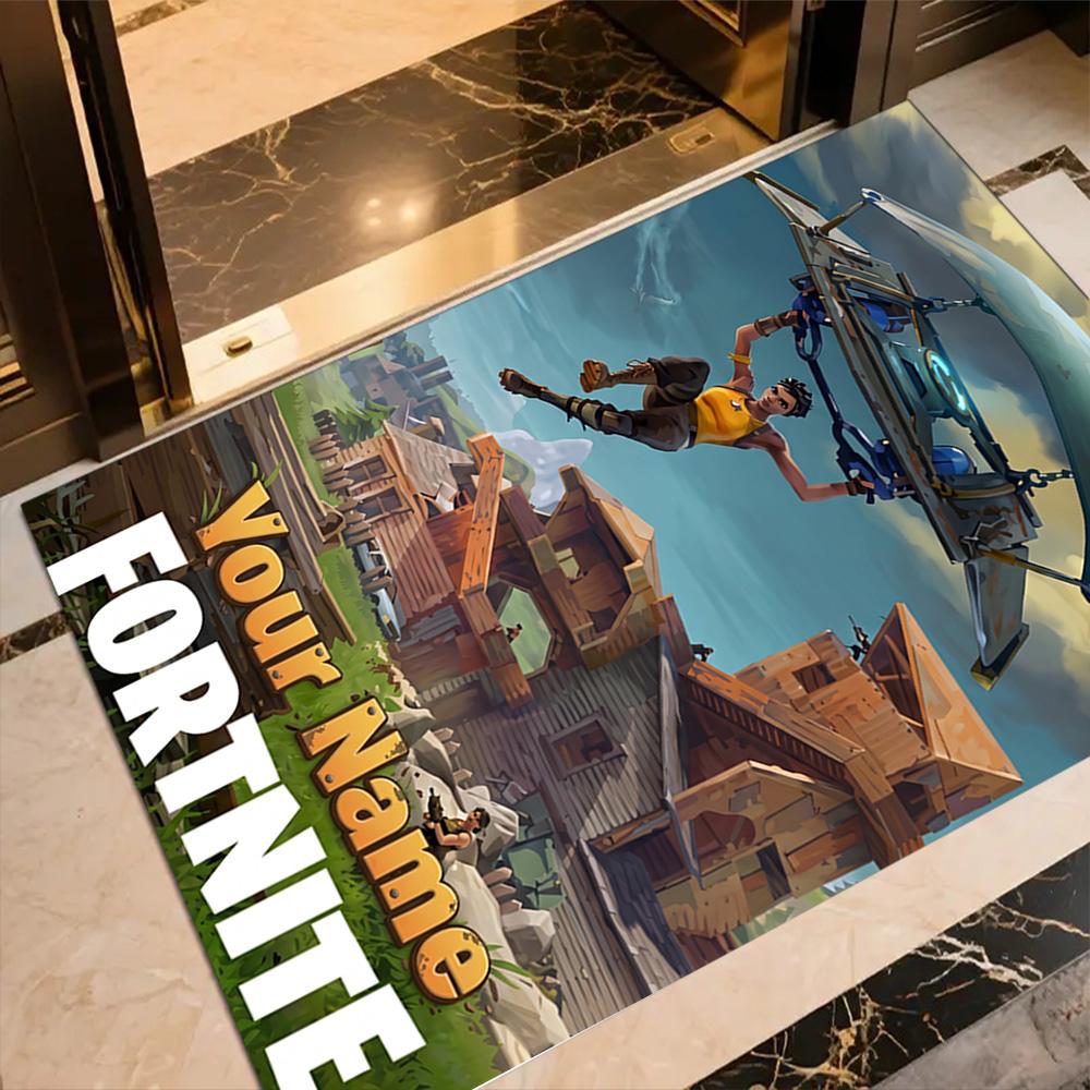 Fortnite Personalized Text Carpet Perfect for Dormitory Decorate room Study room Kitchen Antislip Carpet Decorate Offices