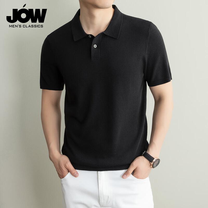 JOW Men's Business Tencel Linen Polo Shirt