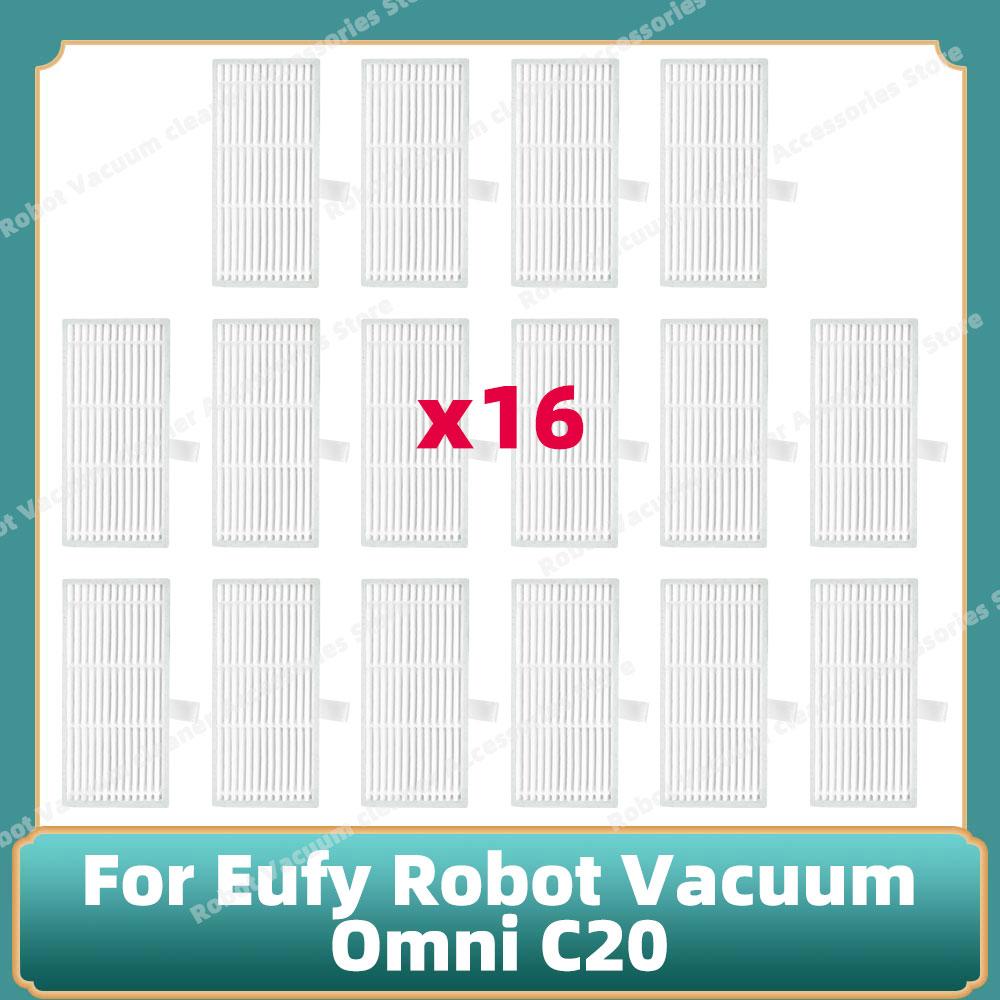 Kompatibel für Eufy Omni C20 Teile Haupt- Seitenbürste Hepa-Filter Mopptuch Staubbeutel Ersatz Zubehör