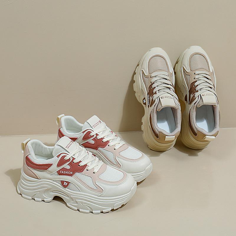 Plattform Papa Schuhe Frühling Neue Straße Snap Student Lauf Sneaker Höhe Zunehmende Freizeit