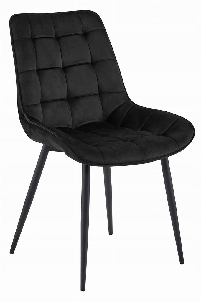 BERA Chair - Black Velvet / Black Legs X 2