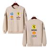 Unisex Men Women Thicken Autumn and Winter F1 Ferrari Racing Print Crewneck Sweatshirt Casual Loose Long Sleeve Pullover Sport Streetwear