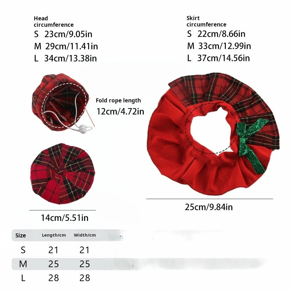 Christmas Cat Collars Hat Xmas Pet Scarf Triangular Christmas Cute Sweet Pet Dress Up Hat Bow Costumes Accessories for Kitty