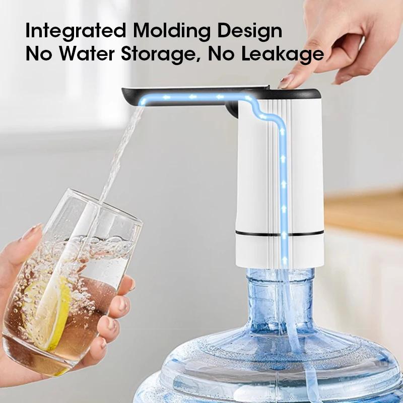 Gallon Bottle Water Pump Electric Water Dispenser USB Water Pump Foldable Automatic Water Pump Home Outdoor Electric Water Pump