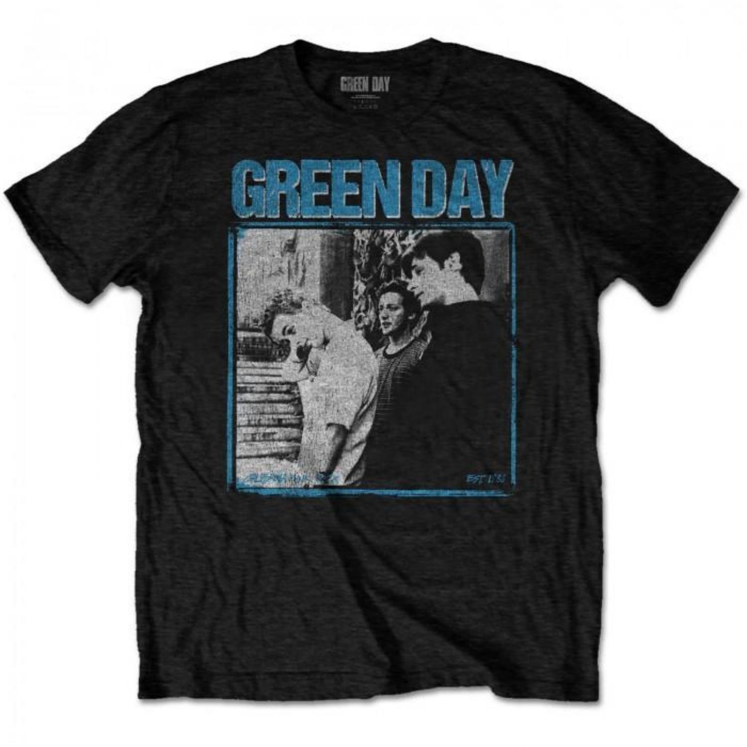 Green Day Unisex Adult Photo Block T-Shirt S чёрный