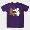 We Bare Bears Art Women T-Shirts Cotton Short Sleeve O Neck Lady Tshirt Clothing Personality Tee