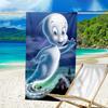 1pc Casper2 Beach Towel, Beach and Seaside Swimming Pool Equipment, Fashion Pattern, Rectangular, Travel Essentials