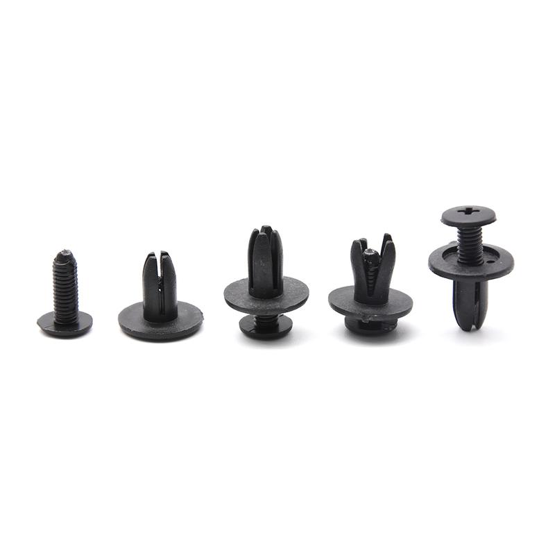 50PCS Car Fastener 6mm Auto Fasteners Rivets Clips Car Bumper Door Panel Fender Liner Clips Retainer for Universal Car
