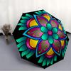 1pc Colorful Flower Mandala Folding Umbrella | Elegant Design, Fashionable Accessory, Durable Construction, Sturdy Ribs yy251107043