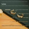 Stylish Three-Layer Bamboo C-Hoop: Autumn/Winter Irregular Design in Wu X Style