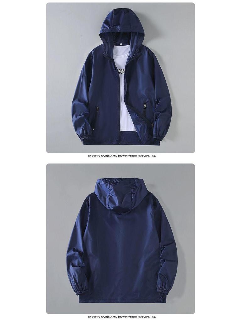 Men's Windproof UV Protection Hooded Jacket - Cool, Breathable, Summer Style