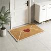 Heart Envelope Valentine Door Mat Non-Slip Indoor Outdoor Welcome Rug Front Door Entryway Decor for Holiday Season Home Balcony