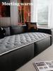 Winter White Flannel Sofa Cushion Non-Slip Thickened Short Plush Sofa Cover Cloth Warm Dust Soft Velvet Window Sill Pad Warm Backrest Armrest Towels