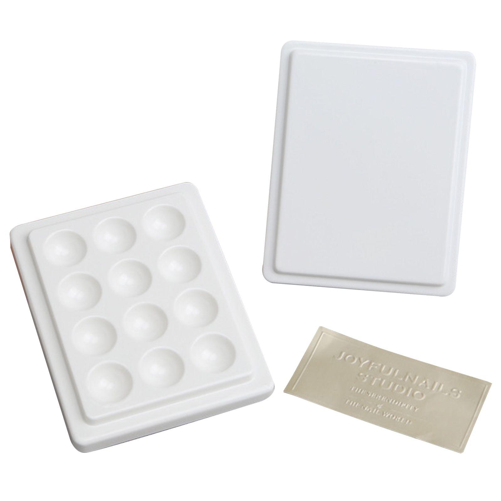 Painting Tools Watercolor Palette Nail Polish Palette Nail Pigment Holder Nail Art Color Palette