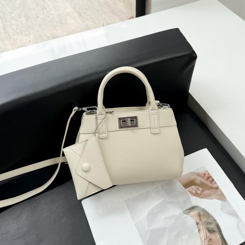 

High End Niche Handbag Women s Versatile Crossbody Bag Popular Minimalist Bucket покинуть белый